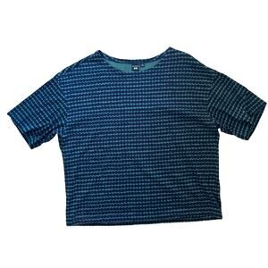 Marimekko x Uniqlo Polka Dots Short Sleeve T-Shirt Navy Hunter Small Boxy Fit